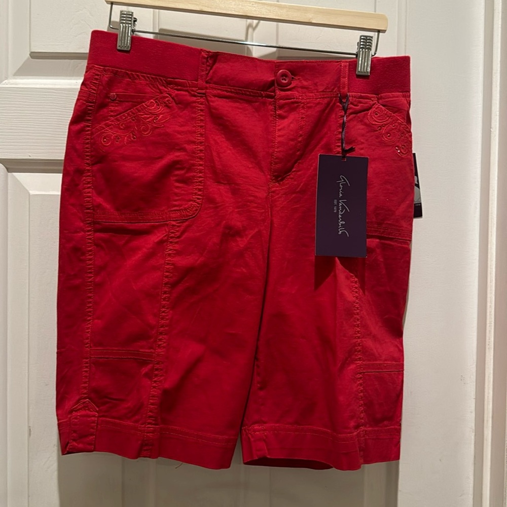 Gloria Vanderbilt Red Women's Casual Shorts